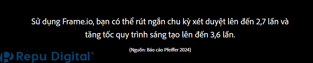 Mua Frame.io tiết kiệm-04. Rút ngắn 2.7 lần xét duyệt