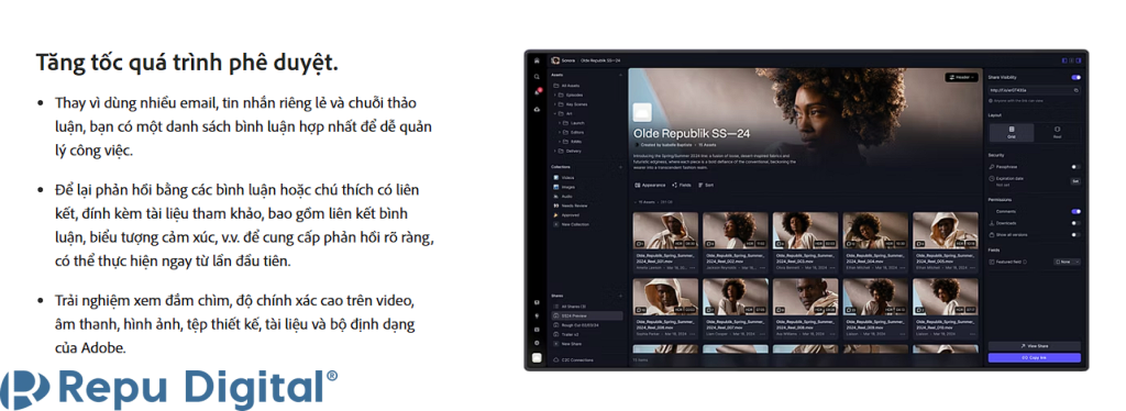 Mua Frame.io tiết kiệm-06. Tăng tốc quá trình phê duyệt